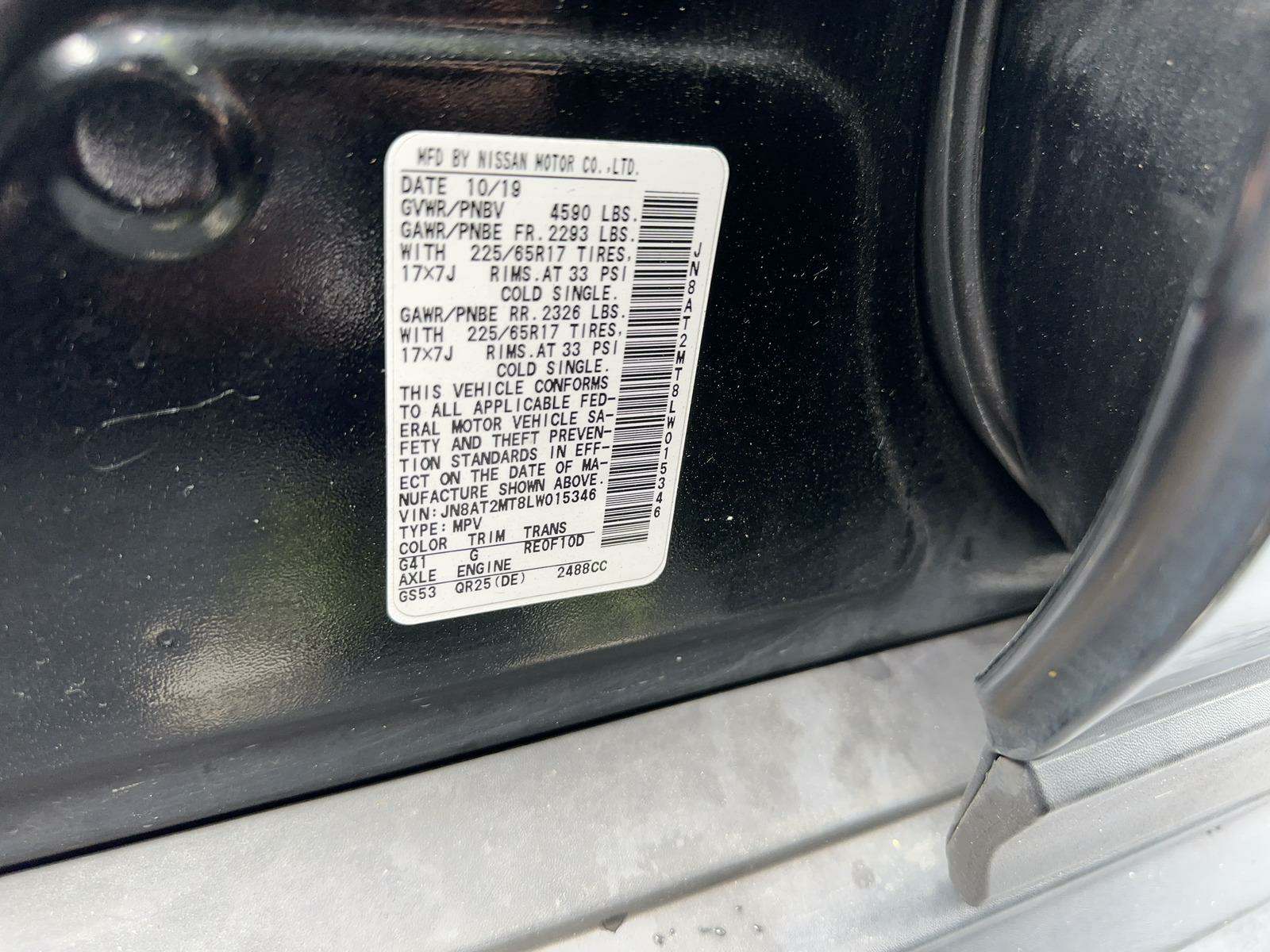 2020 Nissan Rogue S FWD