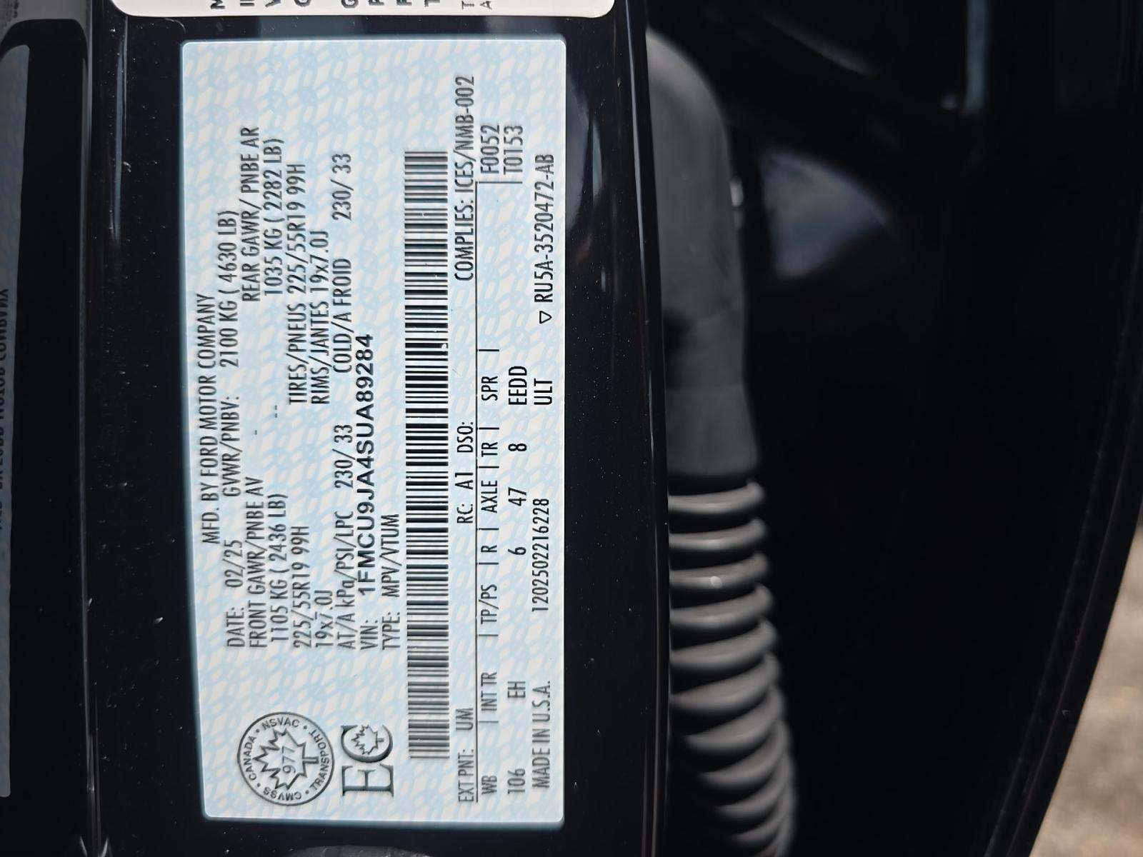 2025 Ford Escape Platinum AWD