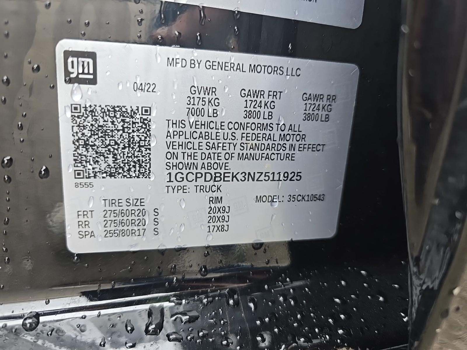 2022 Chevrolet Silverado 1500 Custom AWD