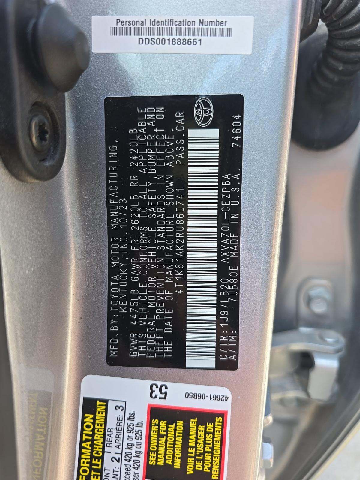 2024 Toyota Camry XSE FWD