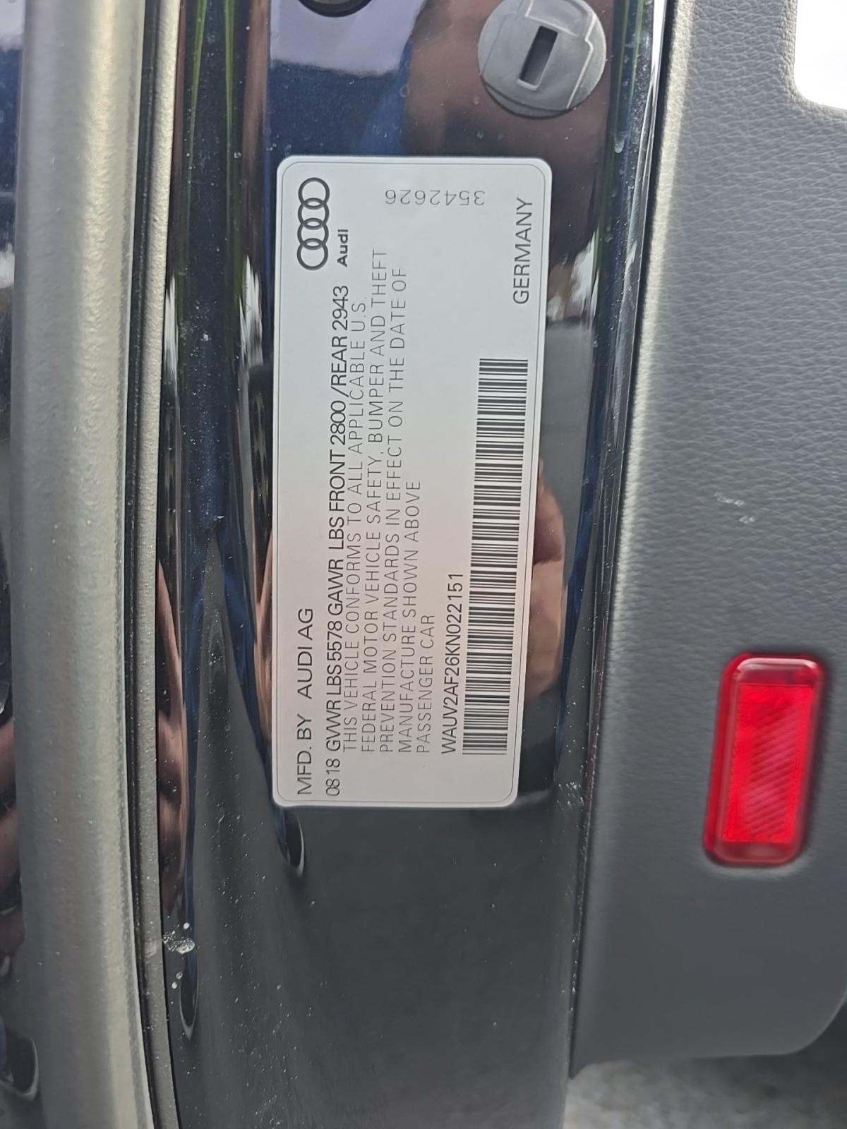 2019 Audi A7 3.0T Prestige AWD