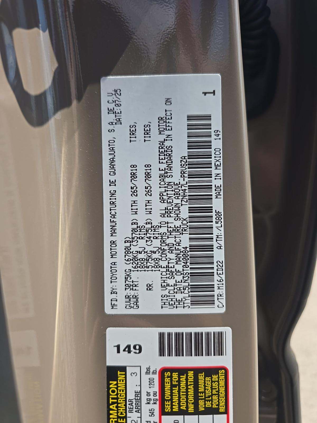 2025 Toyota Tacoma Hybrid TRD Pro AWD