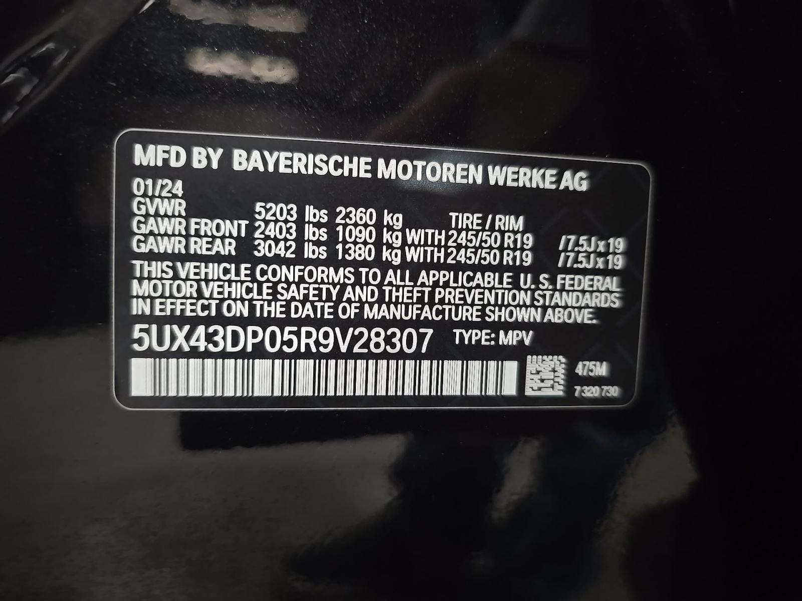 2024 BMW X3 sDrive30i RWD