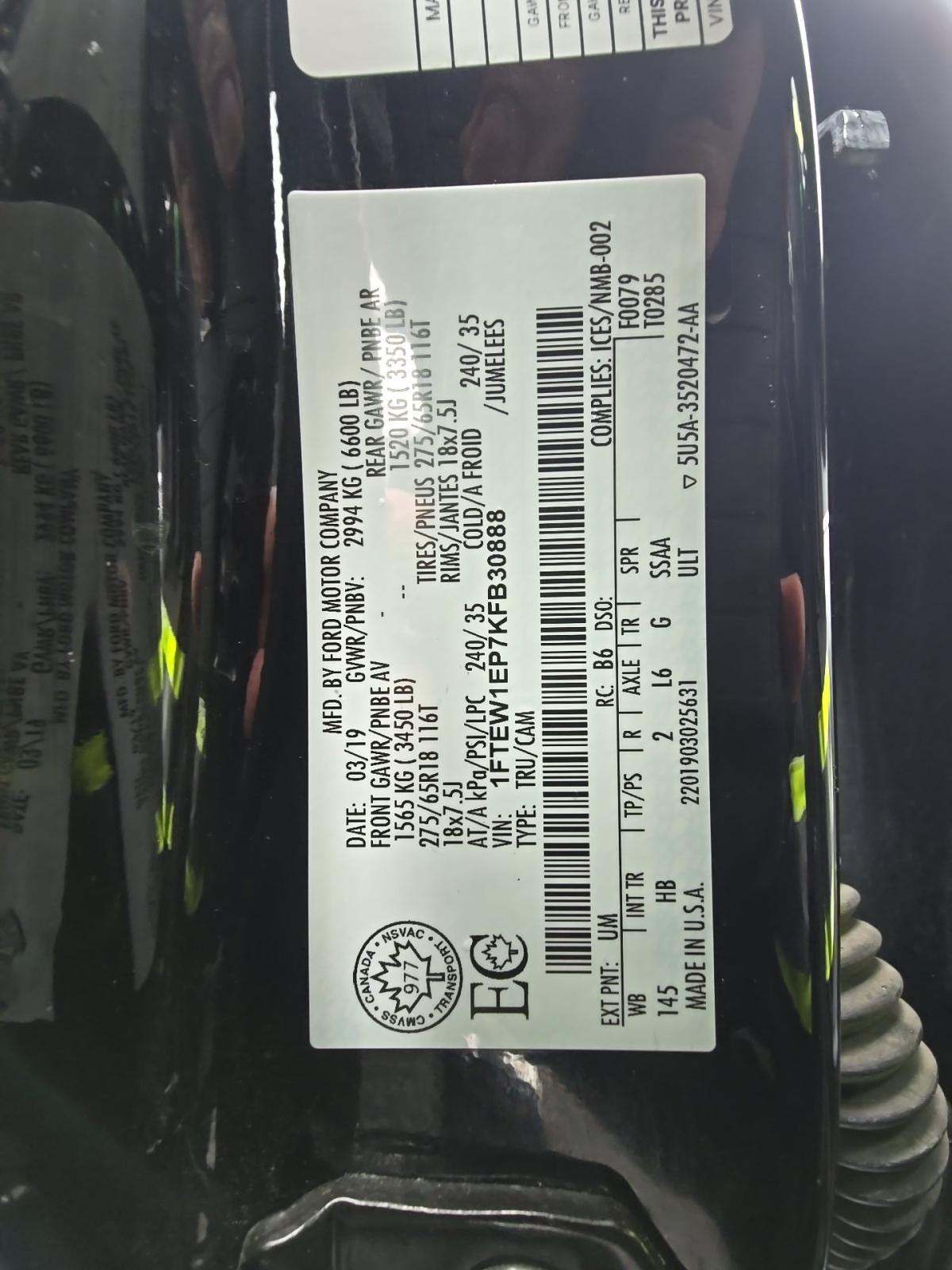 2019 Ford F-150 Lariat AWD