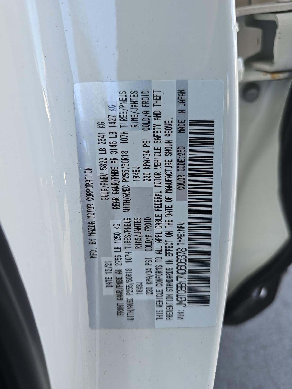 2022 MAZDA CX-9 Sport AWD