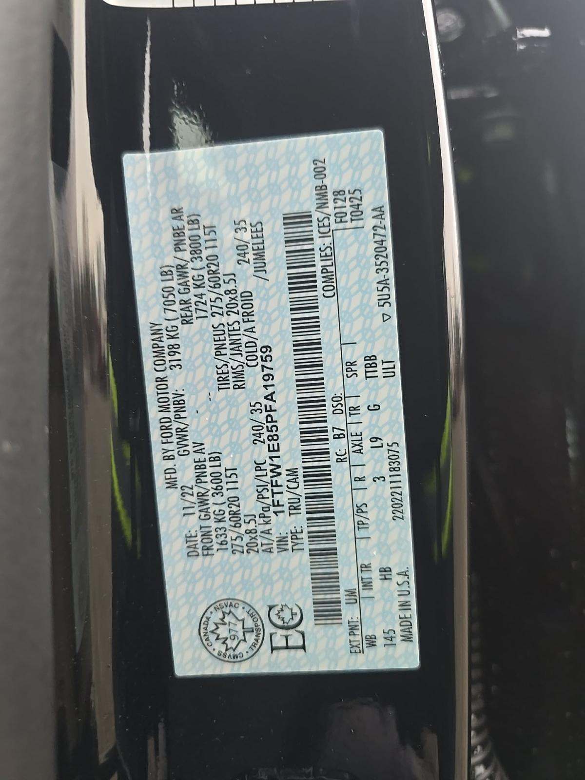 2023 Ford F-150 Lariat AWD