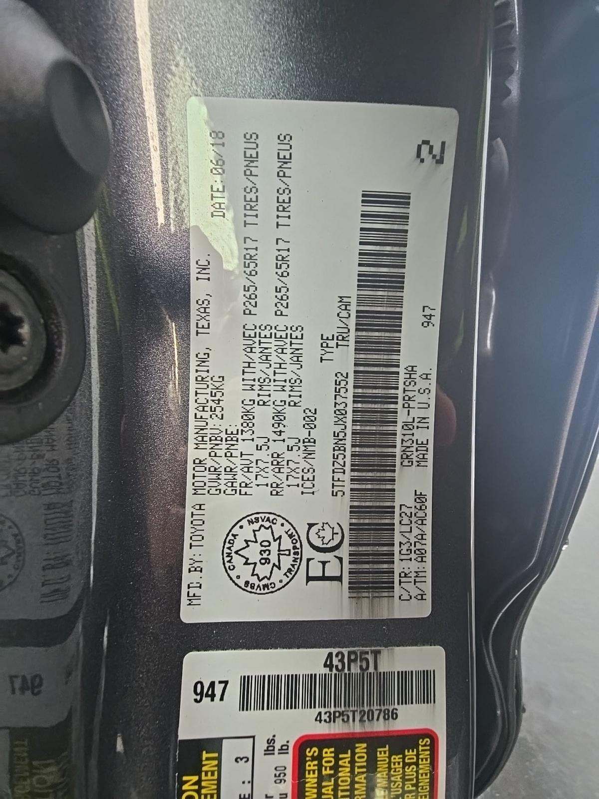 2018 Toyota Tacoma TRD Sport AWD