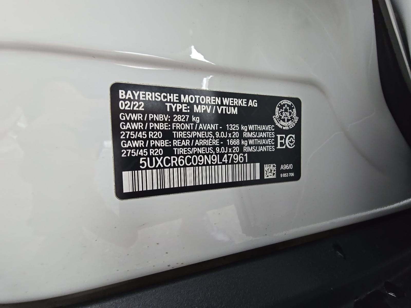 2022 BMW X5 xDrive40i AWD