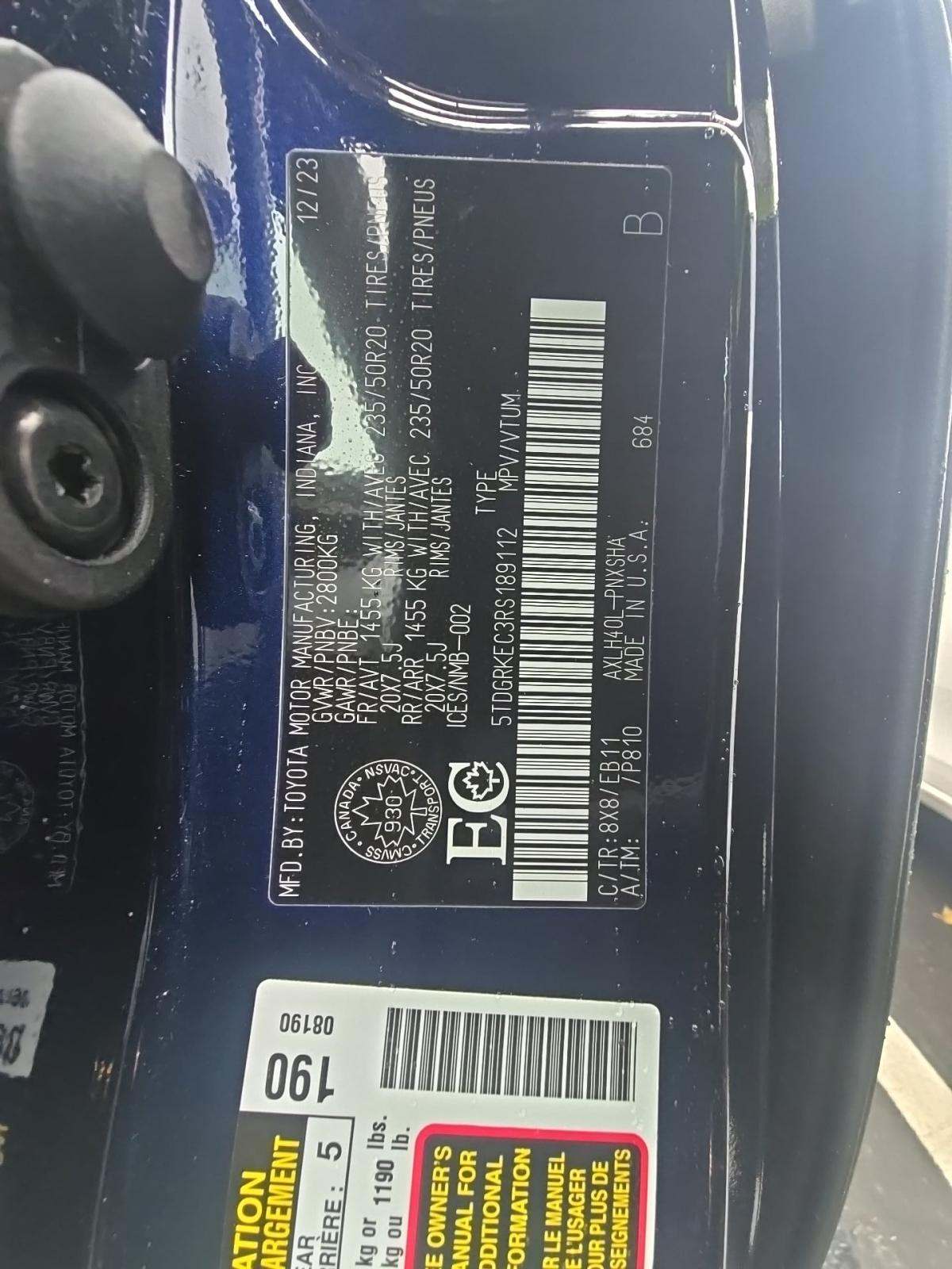 2024 Toyota Sienna XSE FWD