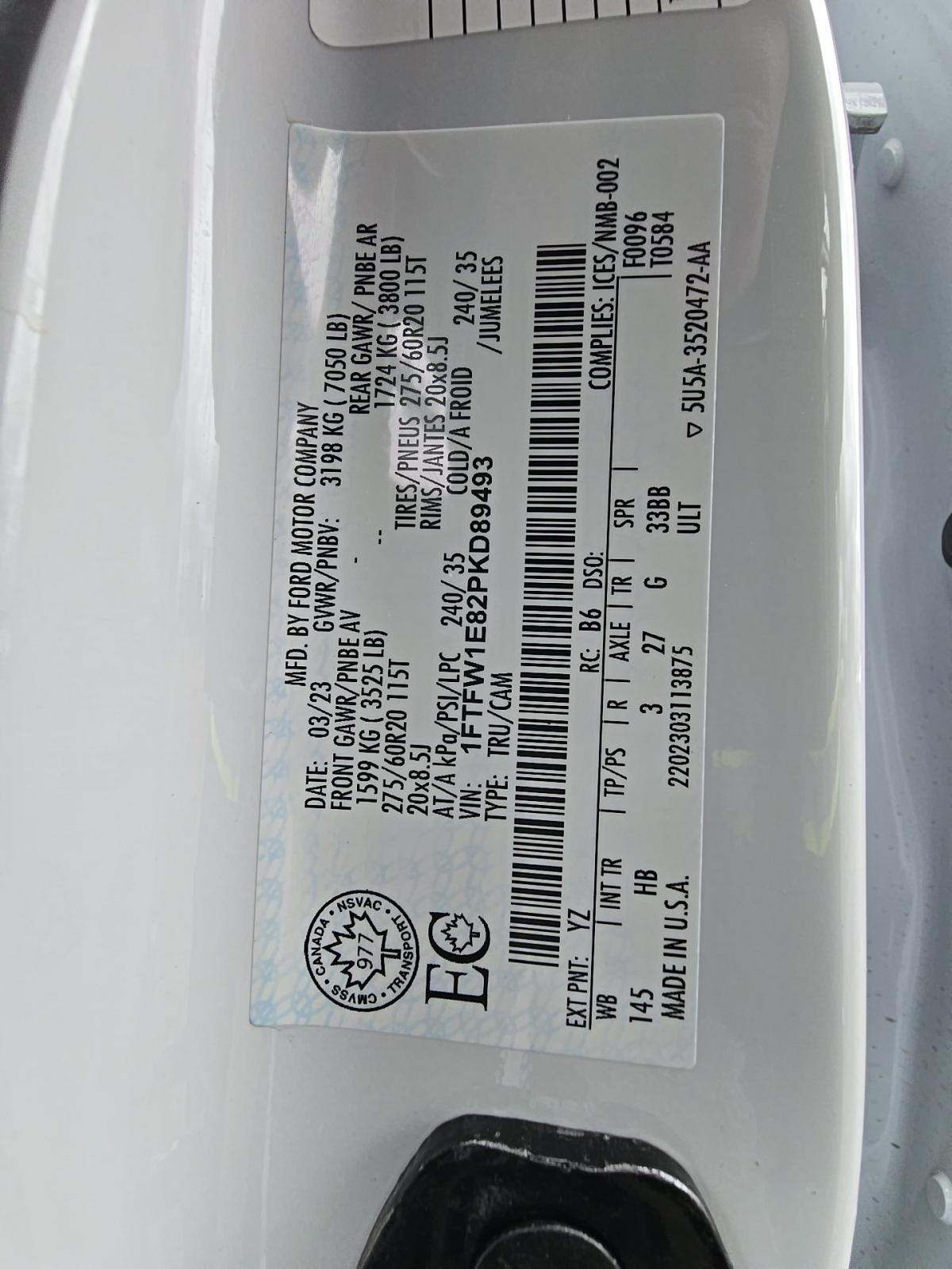 2023 Ford F-150 Lariat AWD