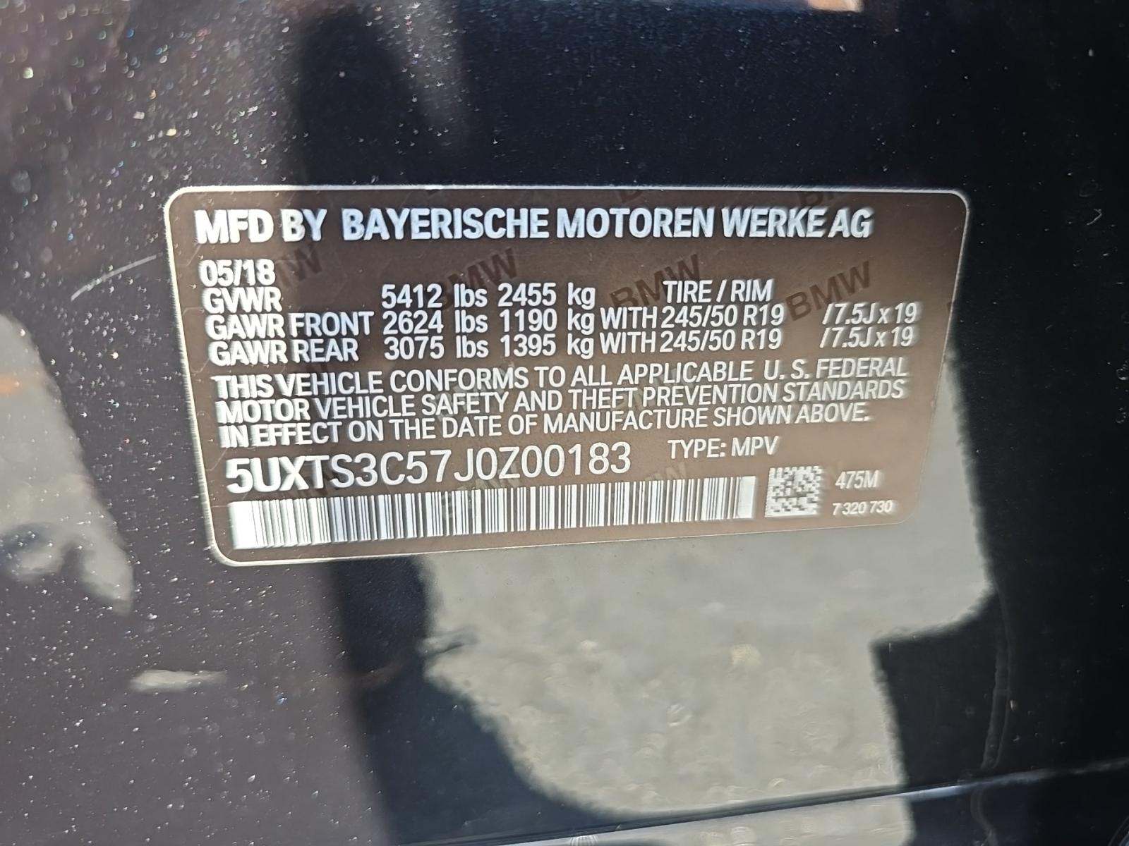 2018 BMW X3 M40i AWD