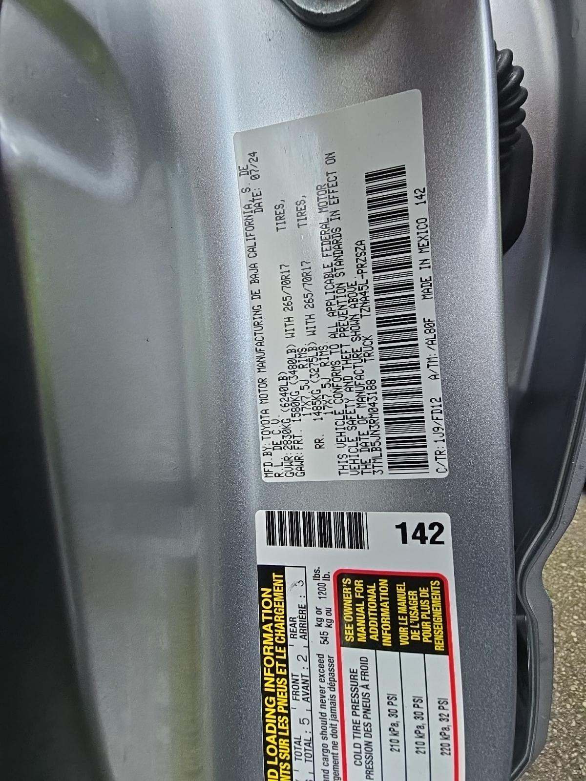 2024 Toyota Tacoma TRD Off-Road AWD