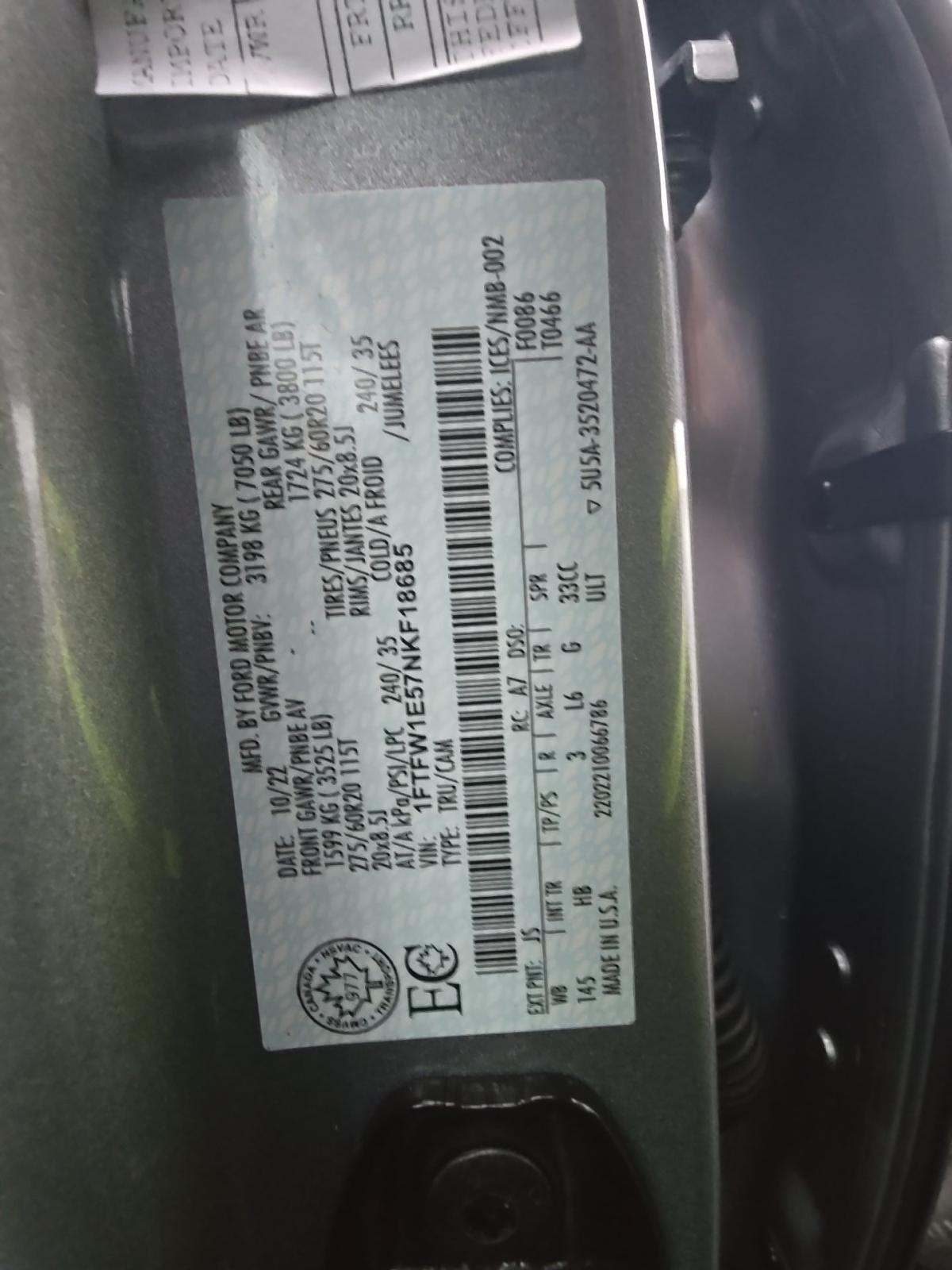 2022 Ford F-150 Lariat AWD