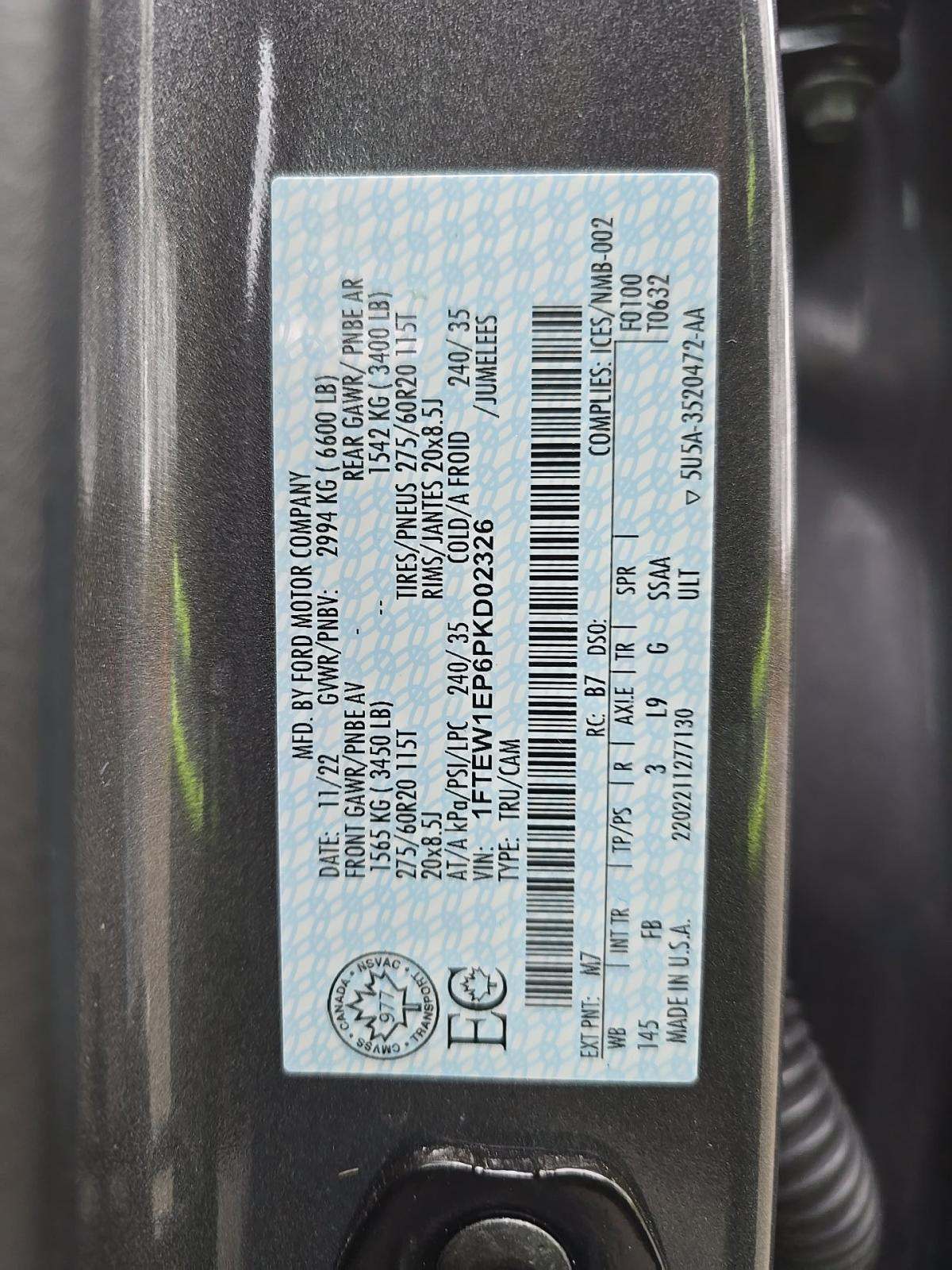 2023 Ford F-150 XLT AWD