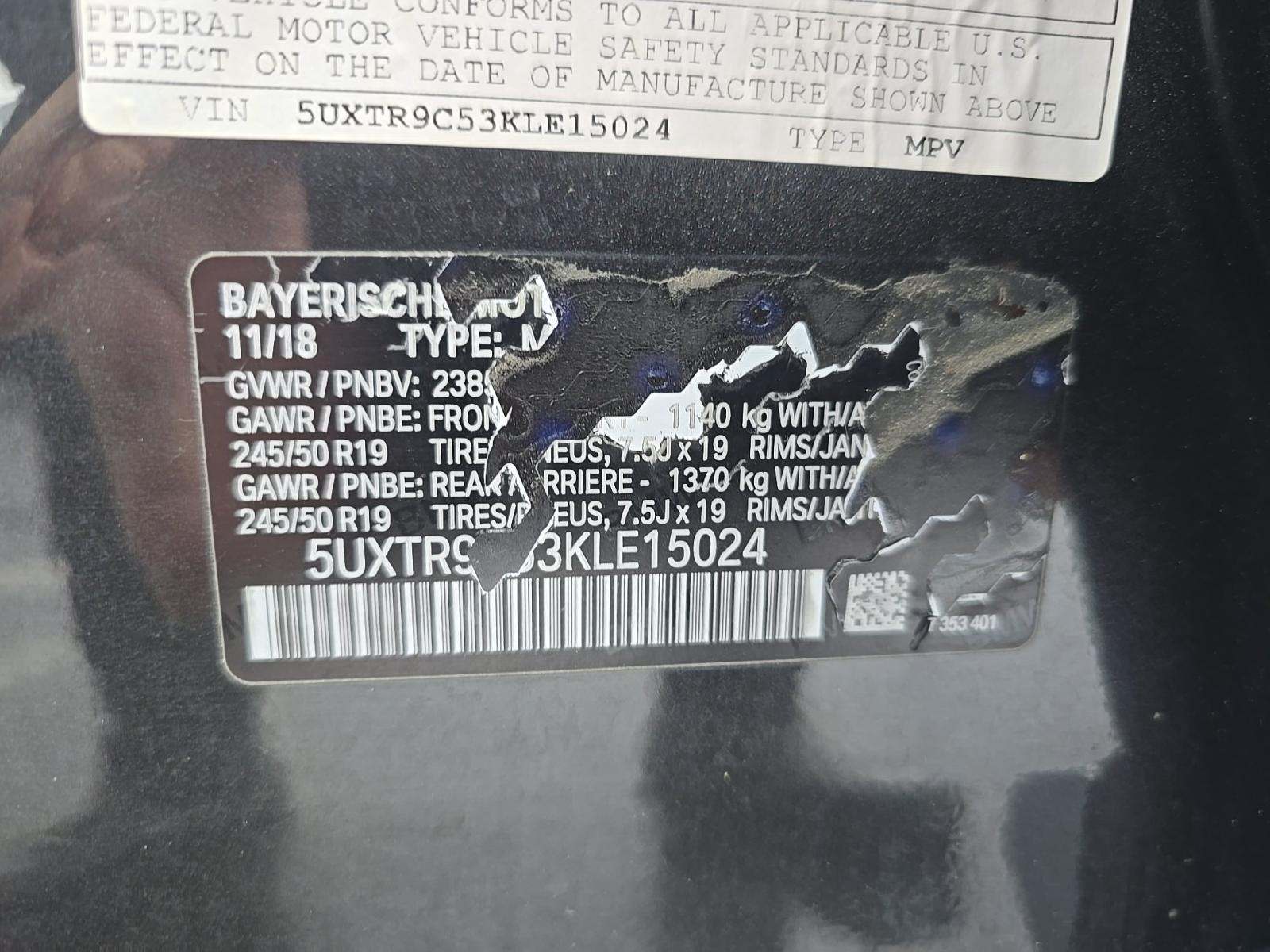 2019 BMW X3 xDrive30i AWD