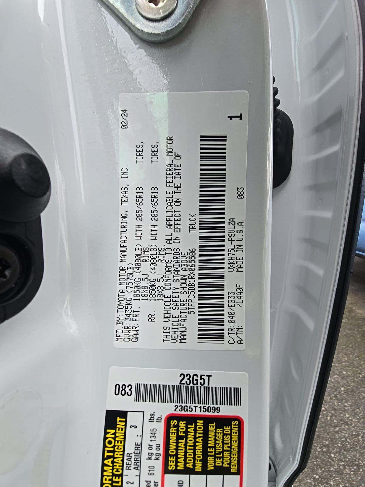 2024 Toyota Tundra Hybrid TRD Pro AWD