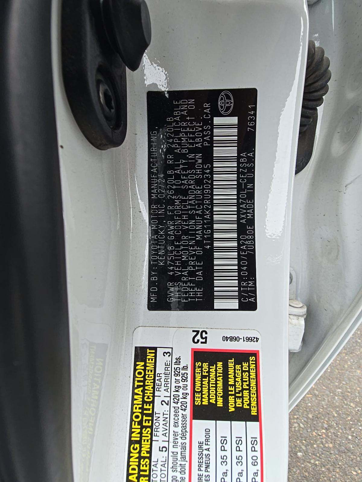 2024 Toyota Camry SE FWD