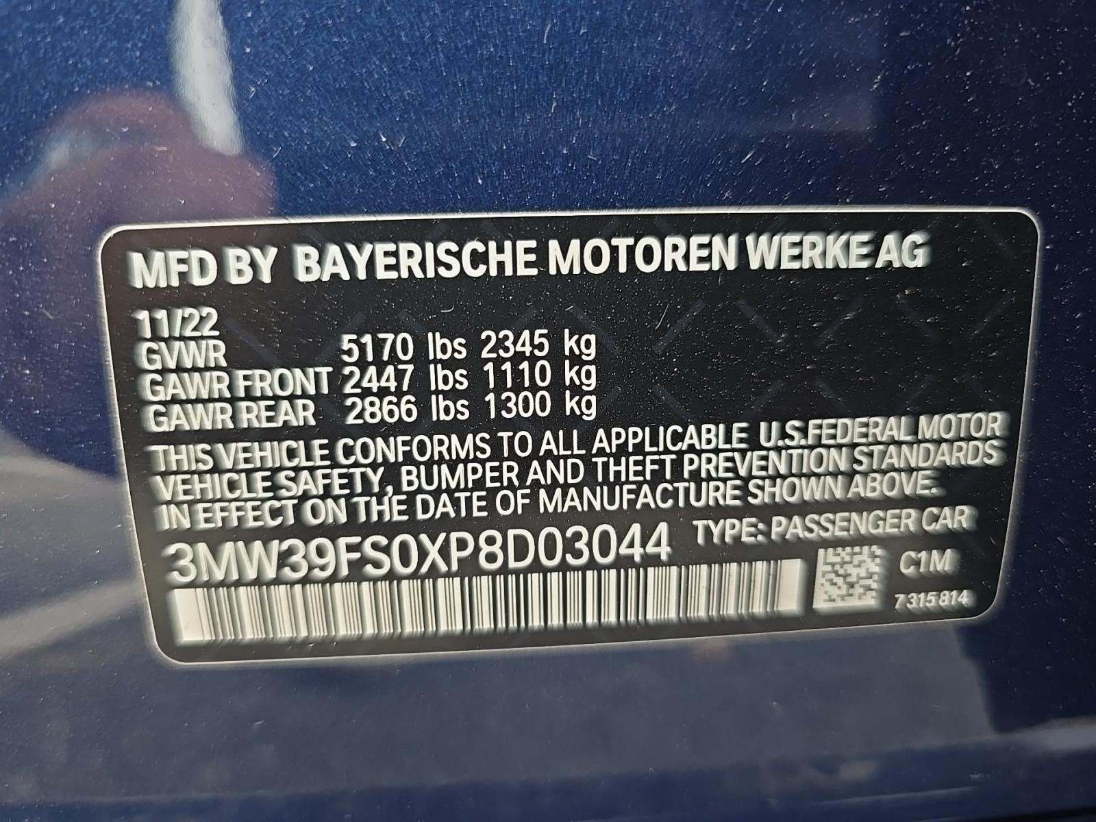 2023 BMW 3 Series 330e xDrive AWD