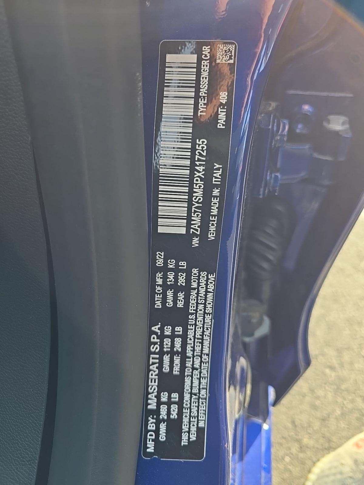 2023 Maserati Ghibli Modena RWD