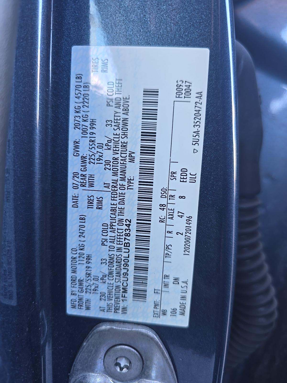 2020 Ford Escape Titanium AWD