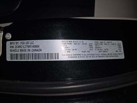 2022 Chrysler Pacifica Hybrid Touring L FWD