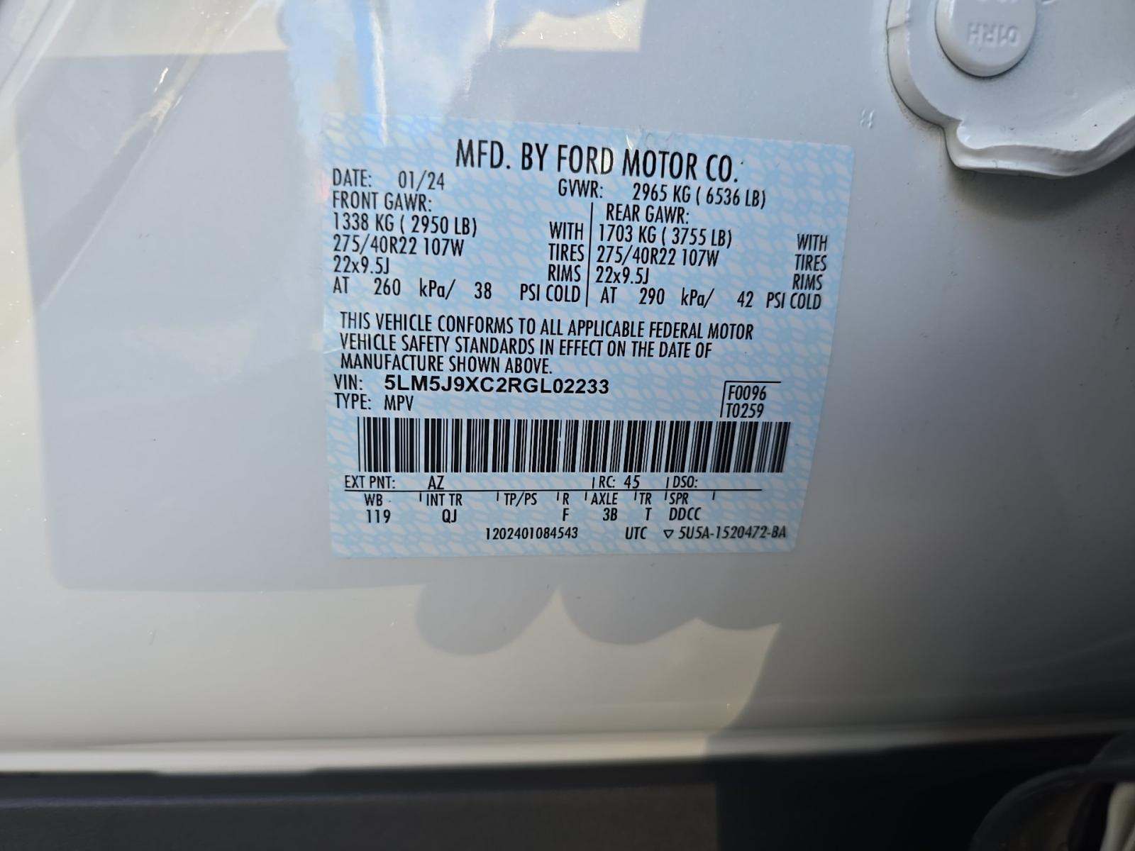 2024 Lincoln Aviator Black Label AWD