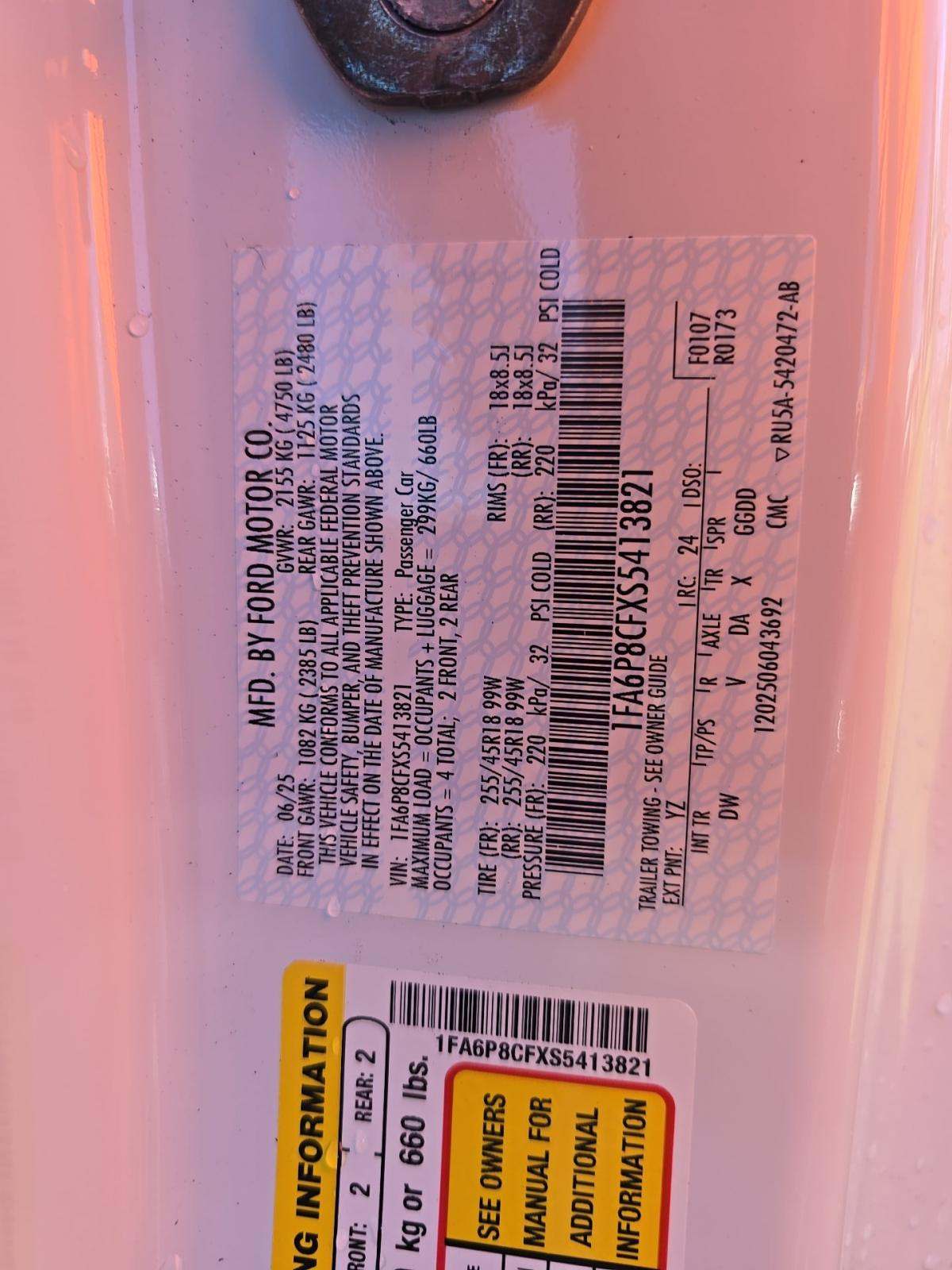 2025 Ford Mustang GT RWD