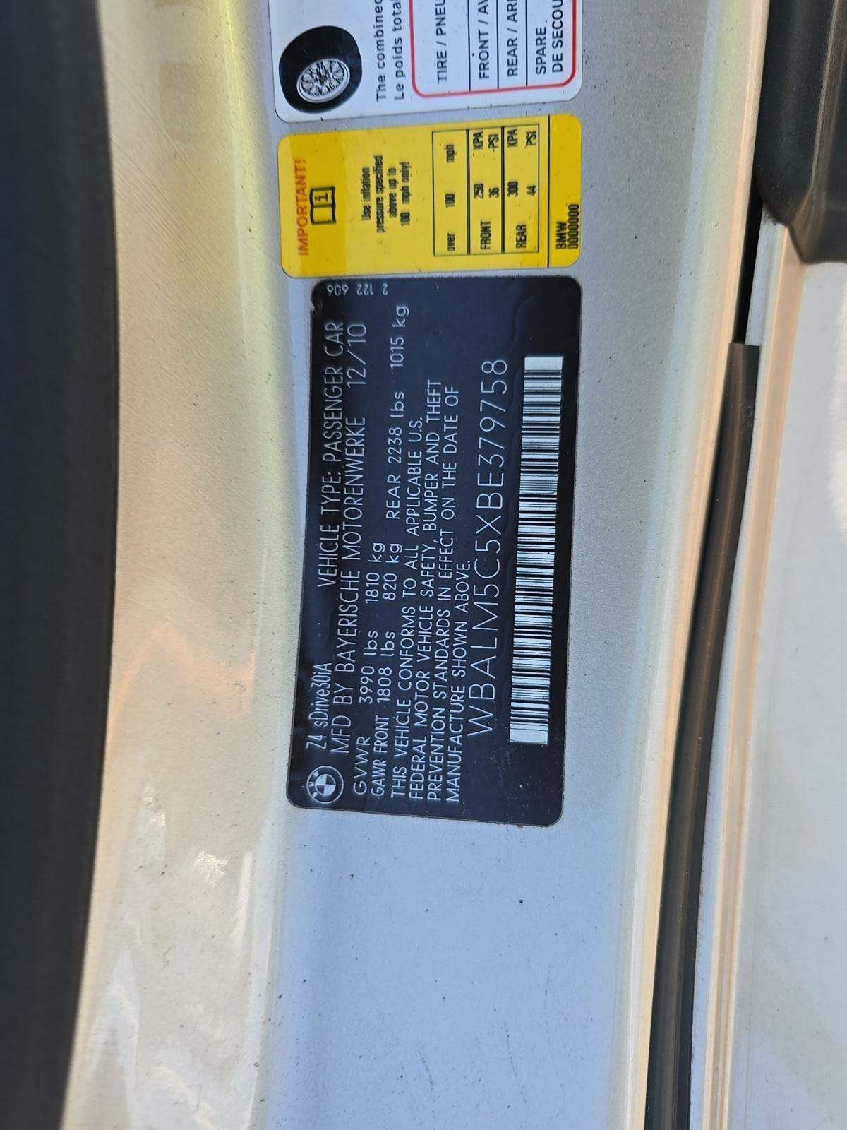 2011 BMW Z4 sDrive30i RWD