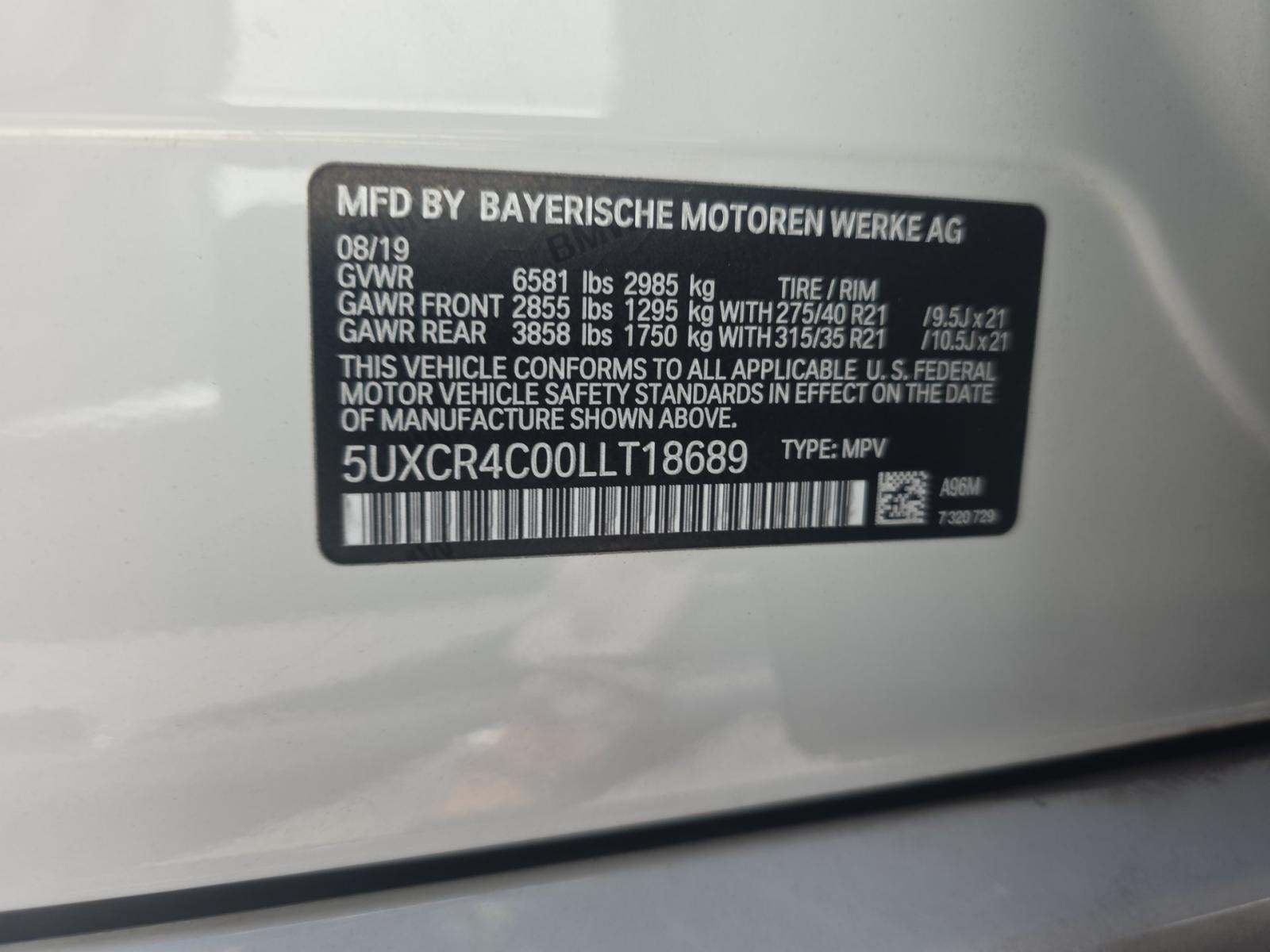 2020 BMW X5 sDrive40i RWD