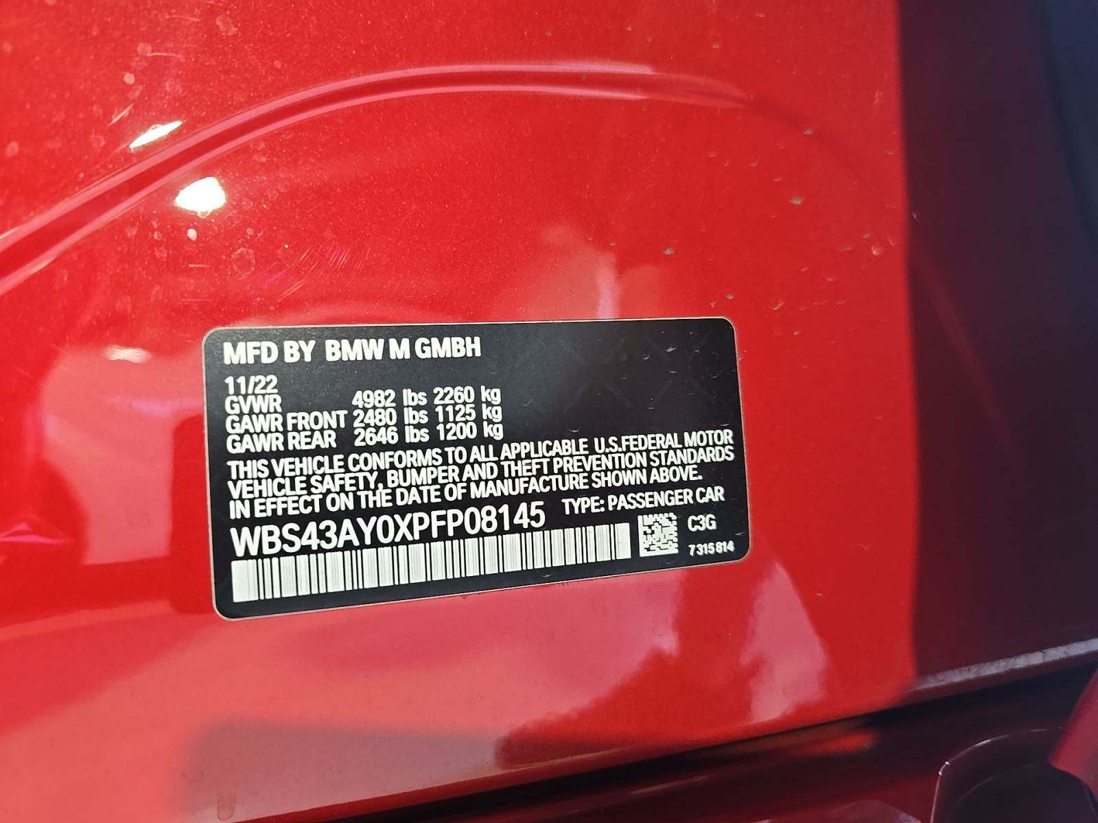 2023 BMW M3 Competition xDrive AWD