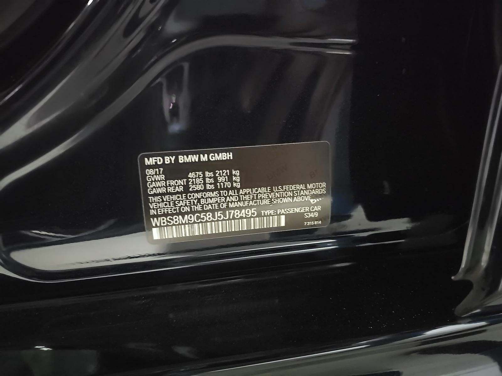 2018 BMW M3 Base RWD