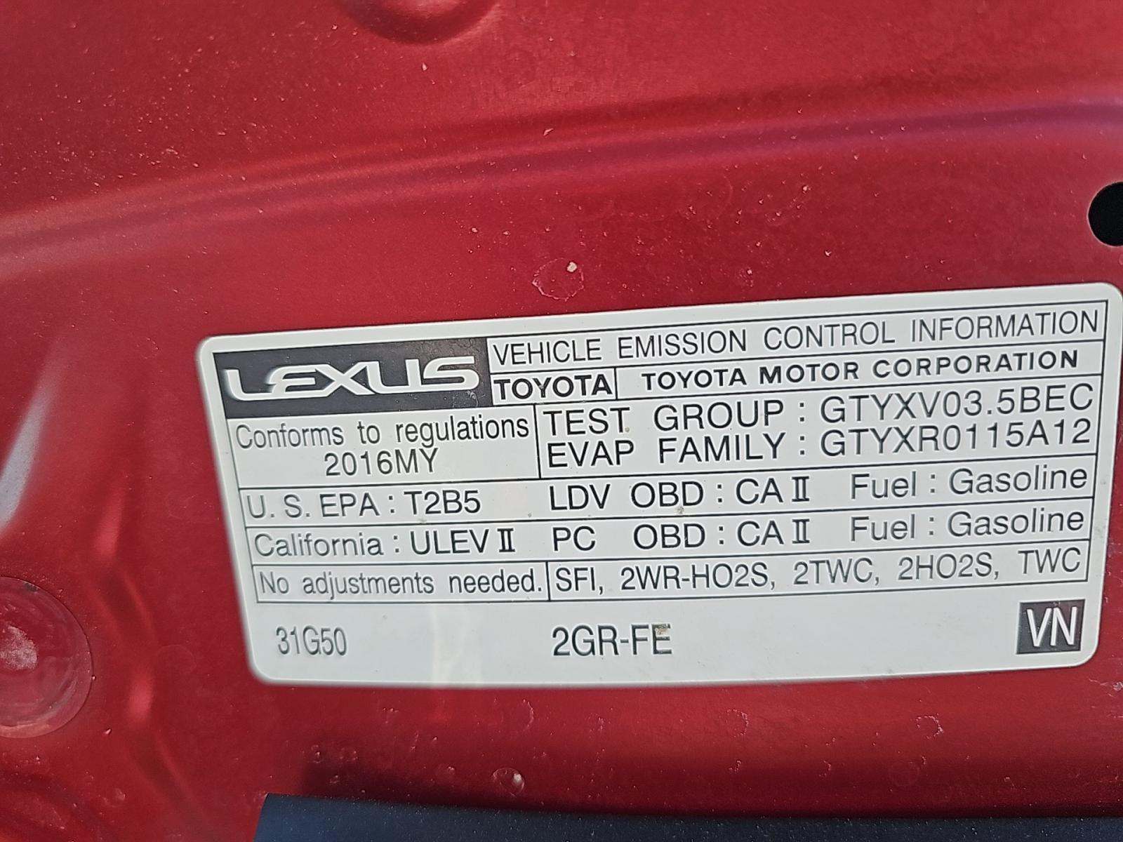 2016 Lexus ES ES 350 FWD