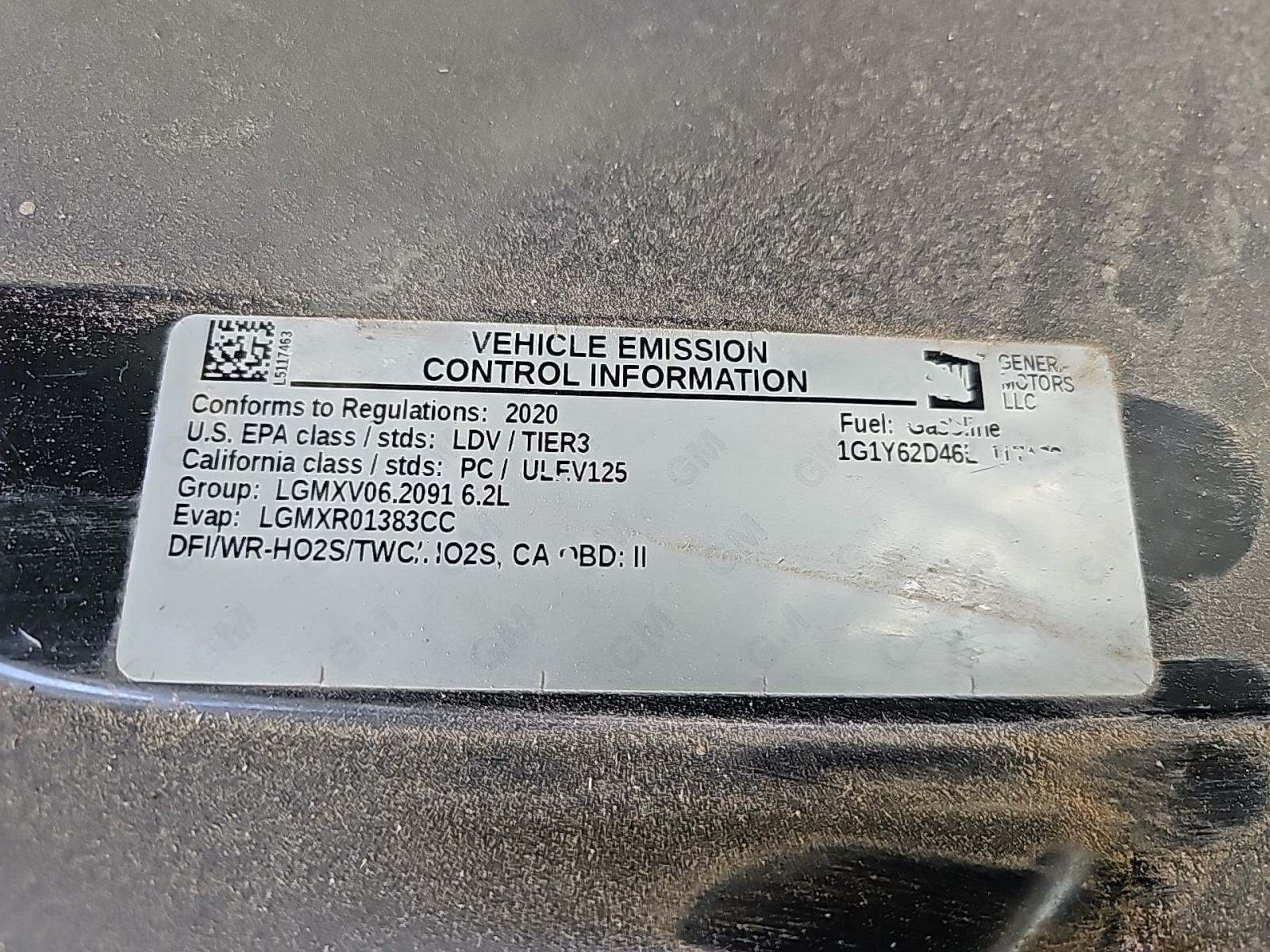 2020 Chevrolet Corvette Stingray RWD