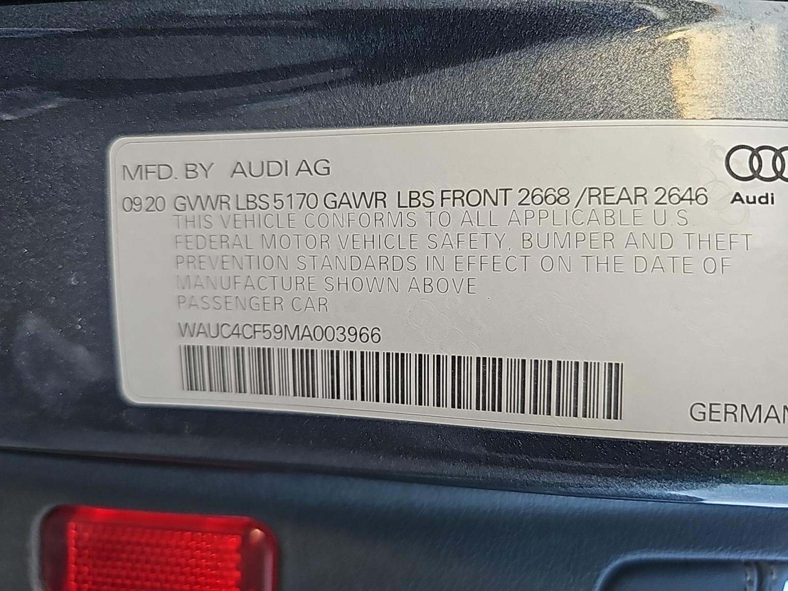 2021 Audi S5 Premium Plus AWD