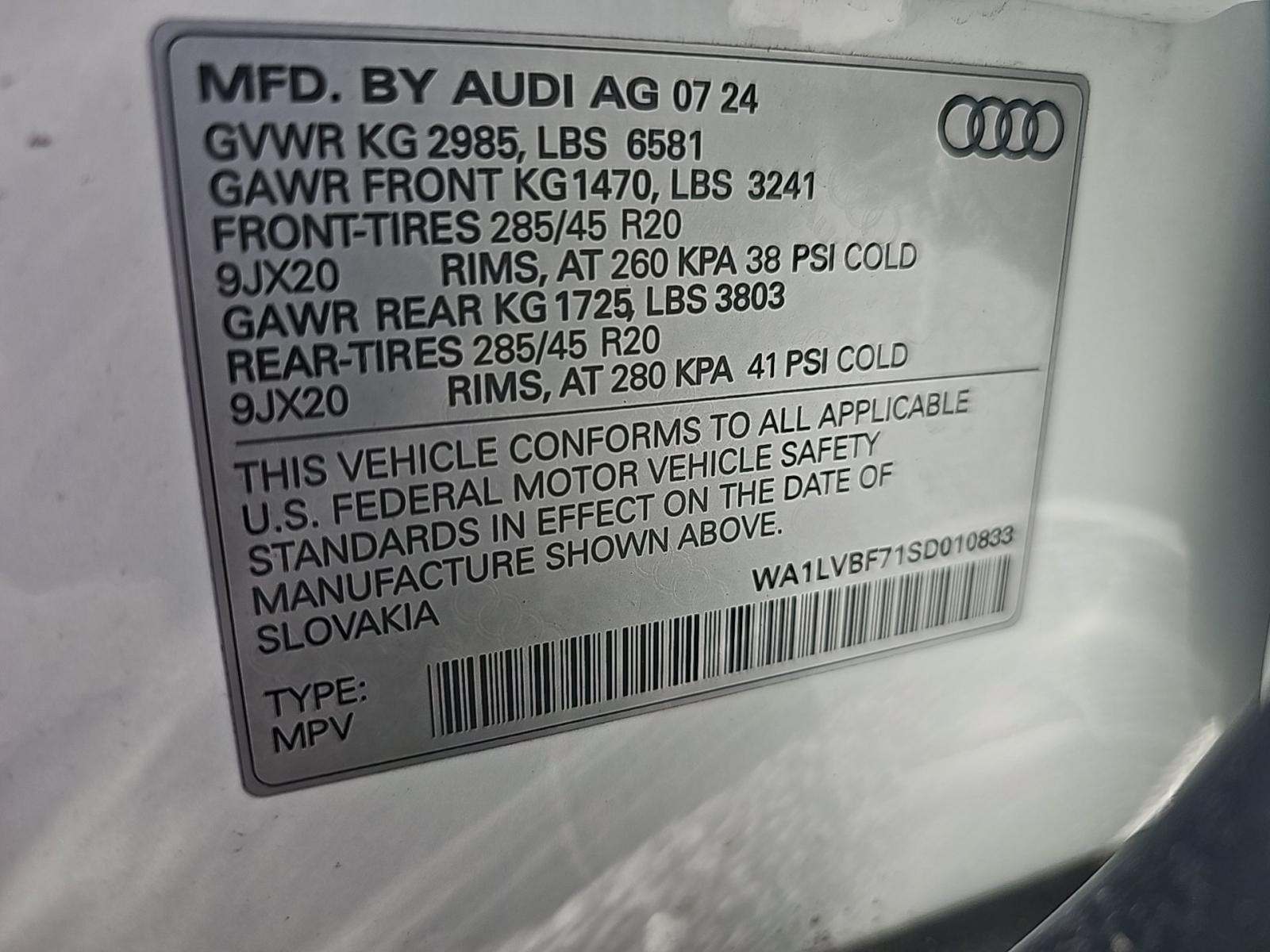 2025 Audi Q7 Premium Plus AWD