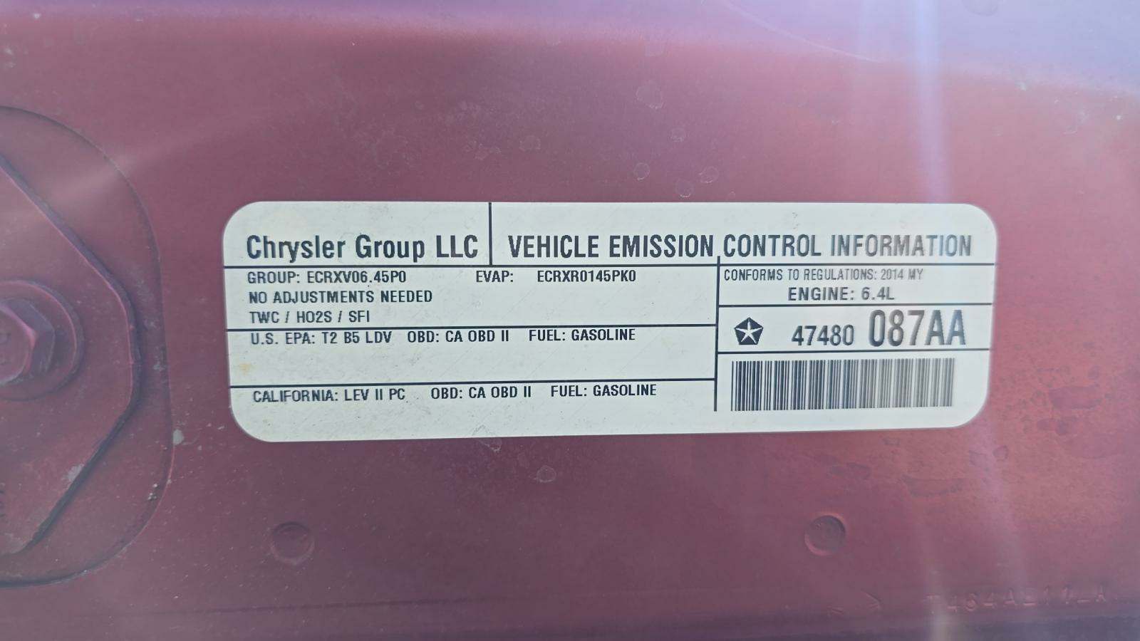 2014 Chrysler 300 SRT8 RWD