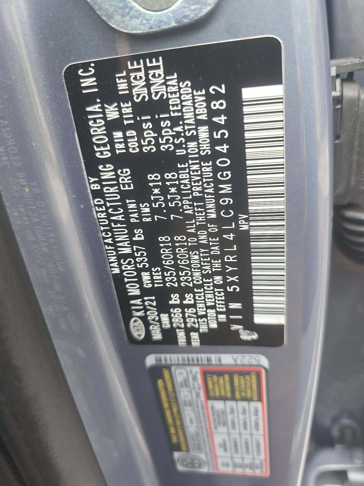 2021 Kia Sorento S FWD