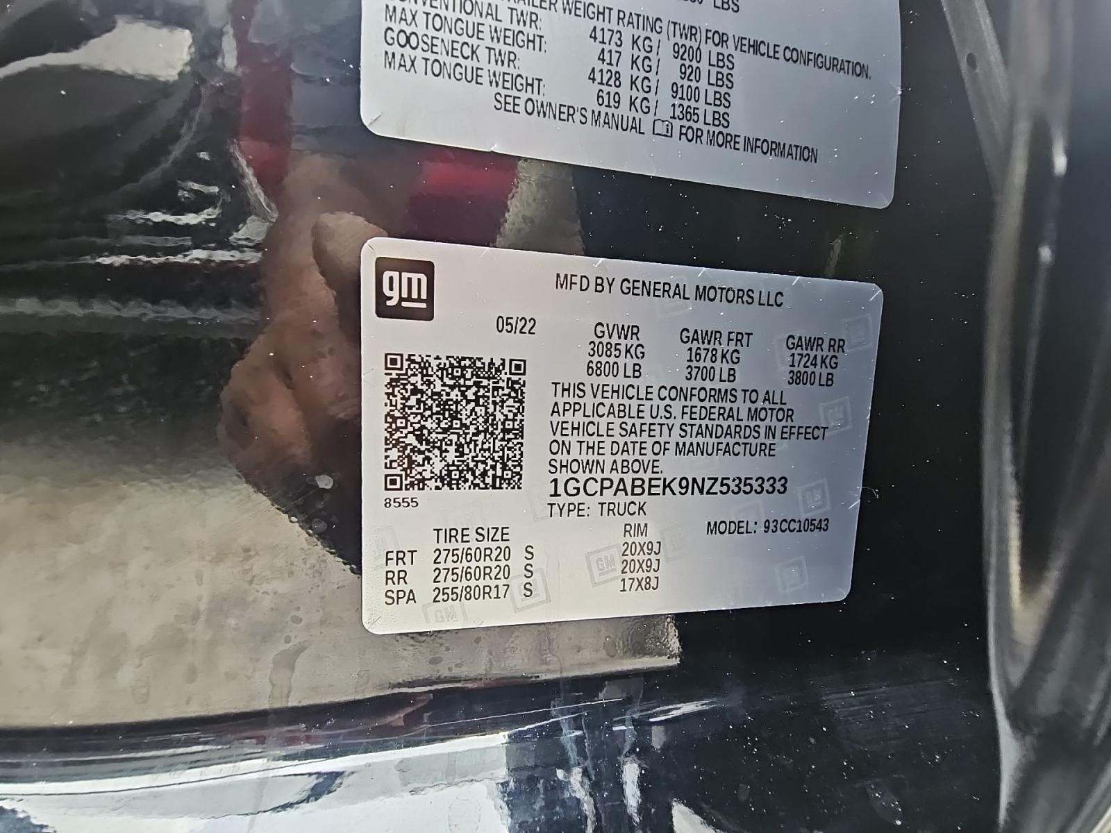 2022 Chevrolet Silverado 1500 Custom RWD