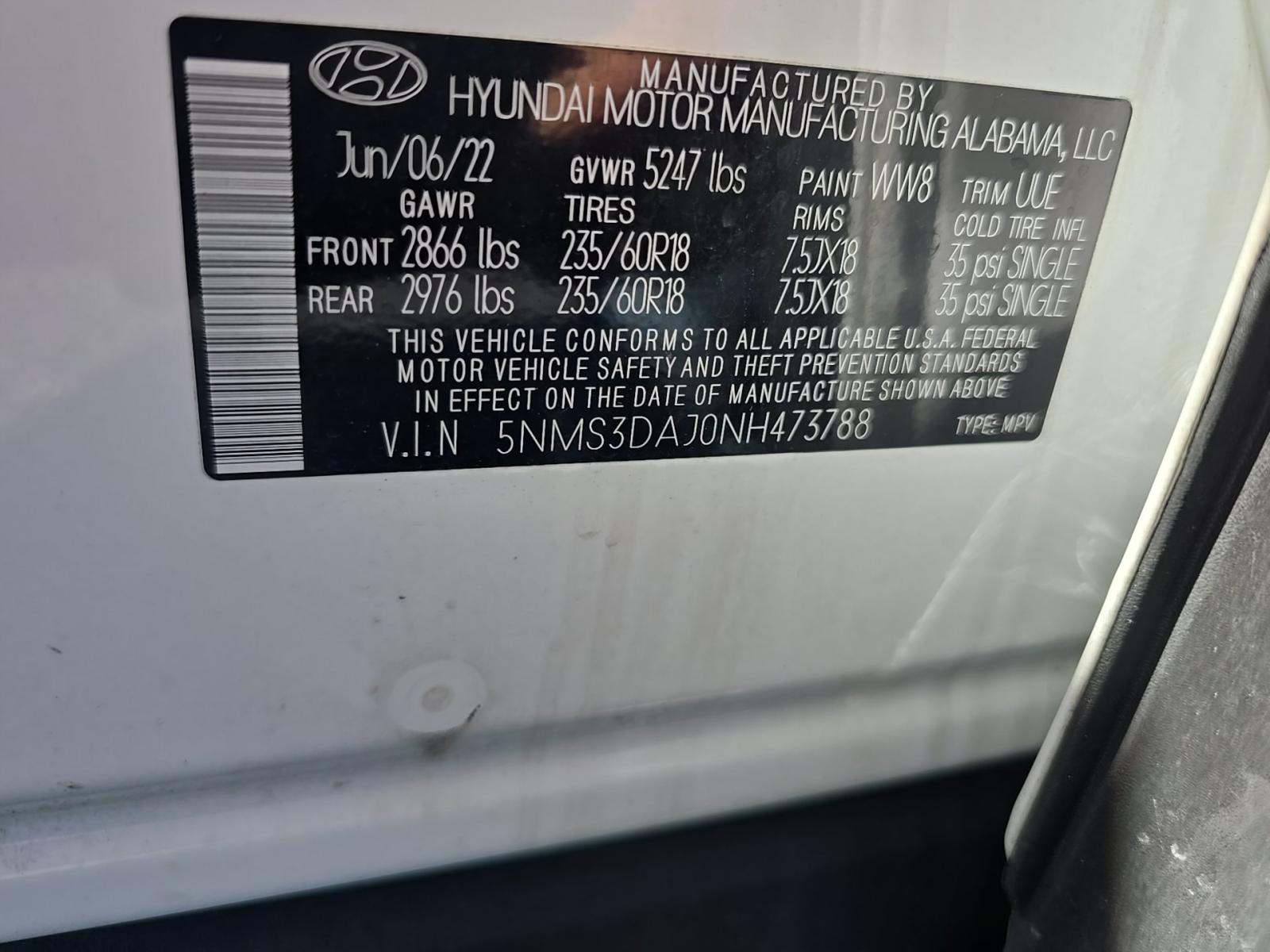 2022 Hyundai Santa Fe SEL AWD