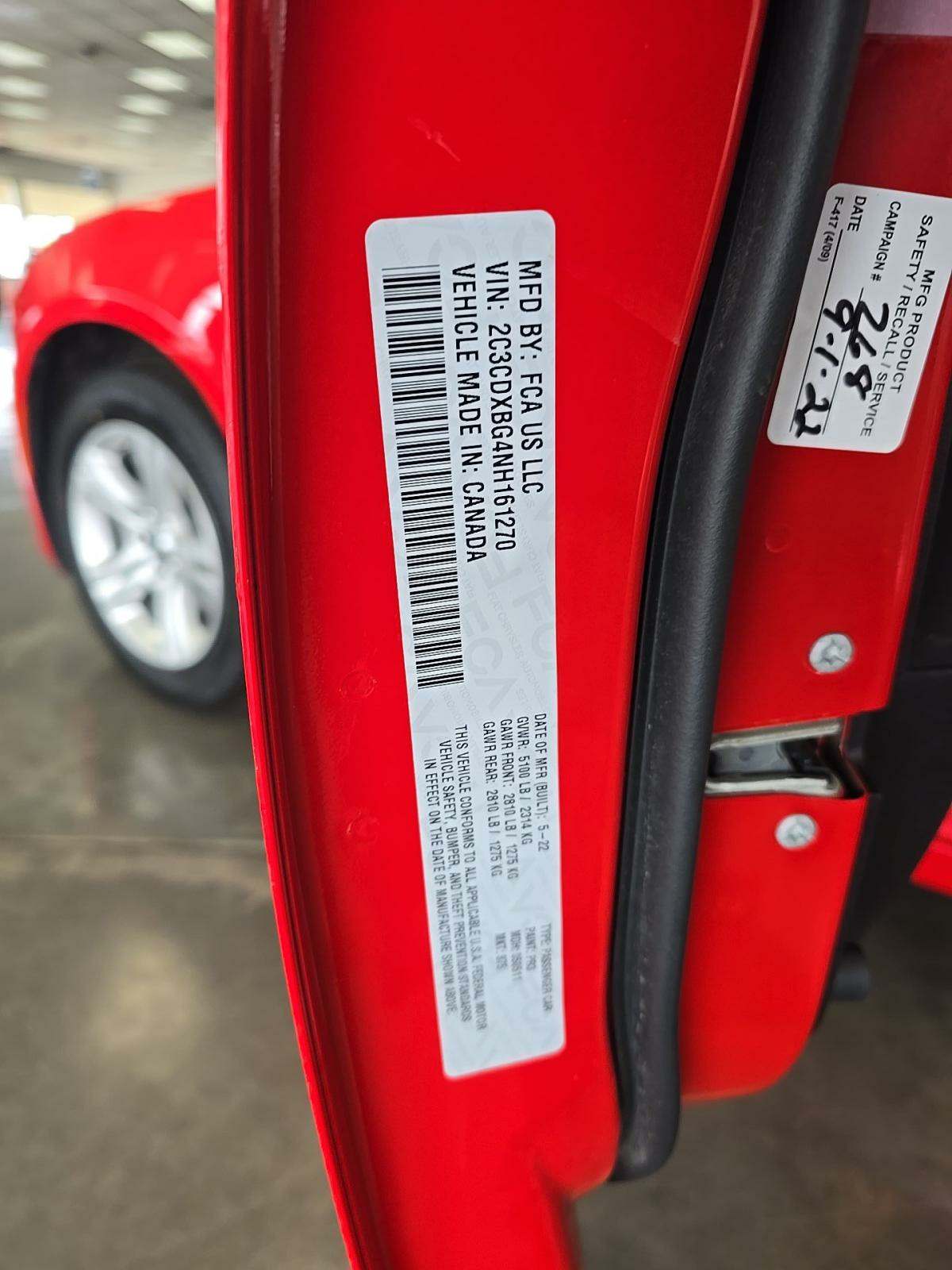 2022 Dodge Charger SXT RWD