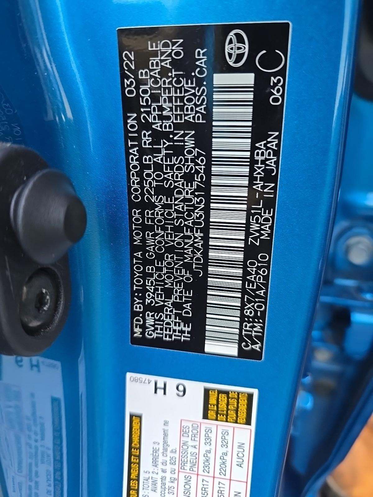 2022 Toyota Prius Limited FWD