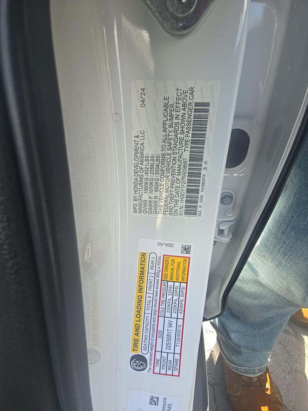 2024 Honda Accord LX FWD