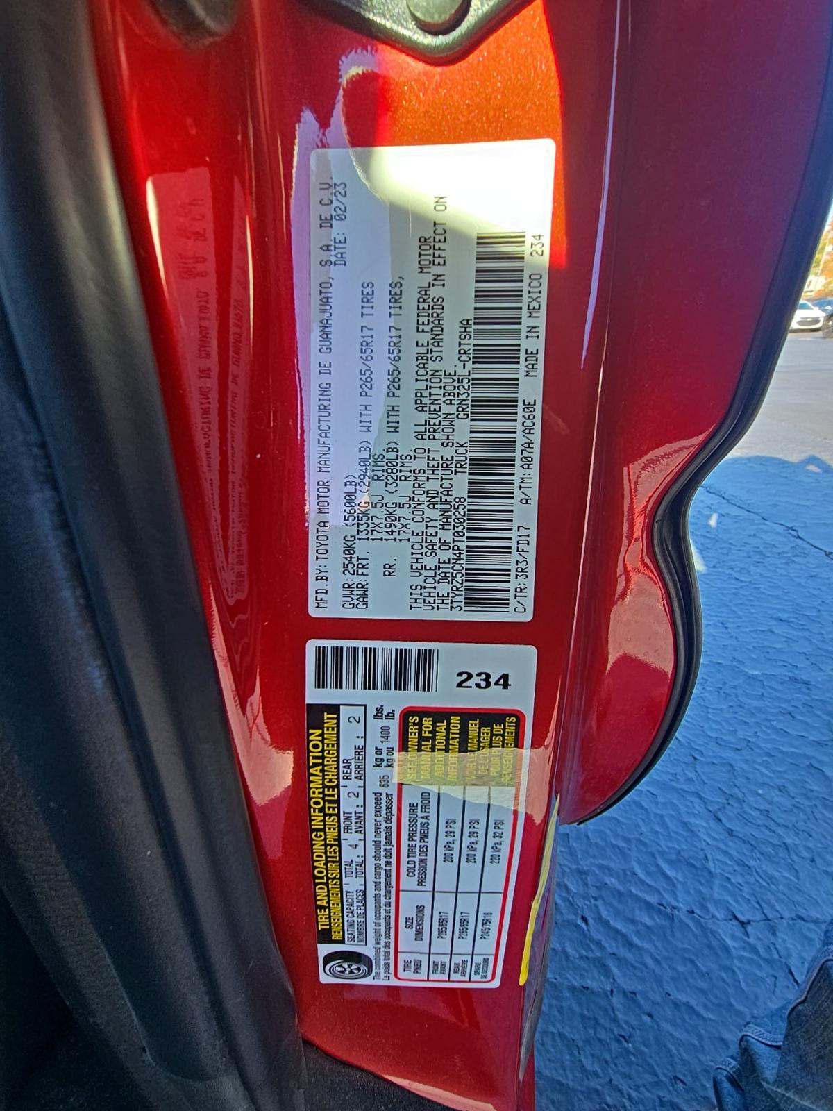 2023 Toyota Tacoma TRD Sport RWD