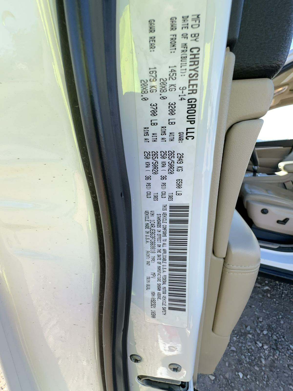 2015 Jeep Grand Cherokee Limited RWD