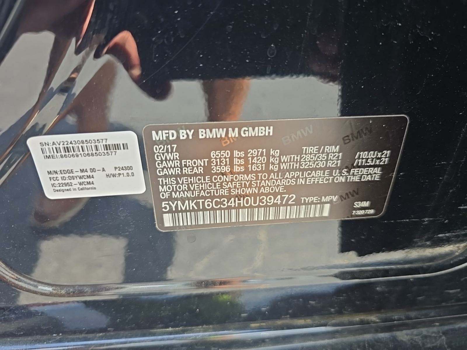 2017 BMW X5 M Base AWD