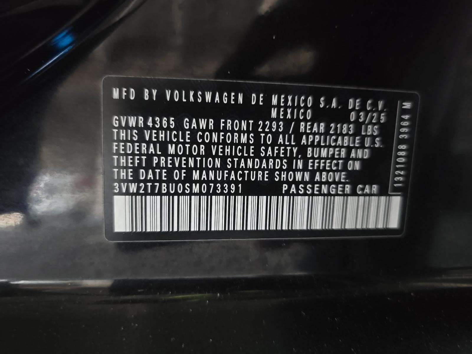 2025 Volkswagen Jetta 2.0T GLI Autobahn FWD