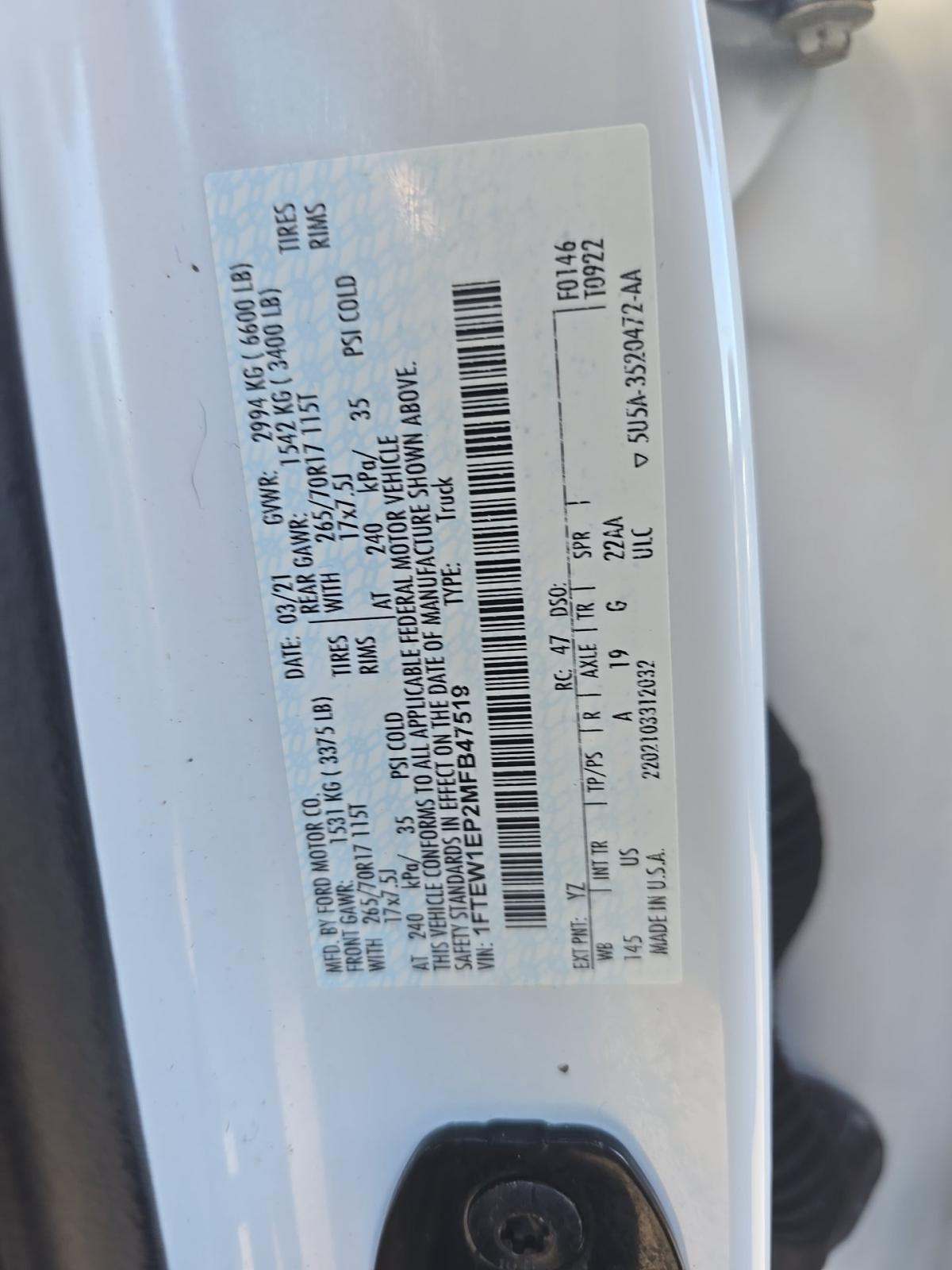 2021 Ford F-150 XLT AWD