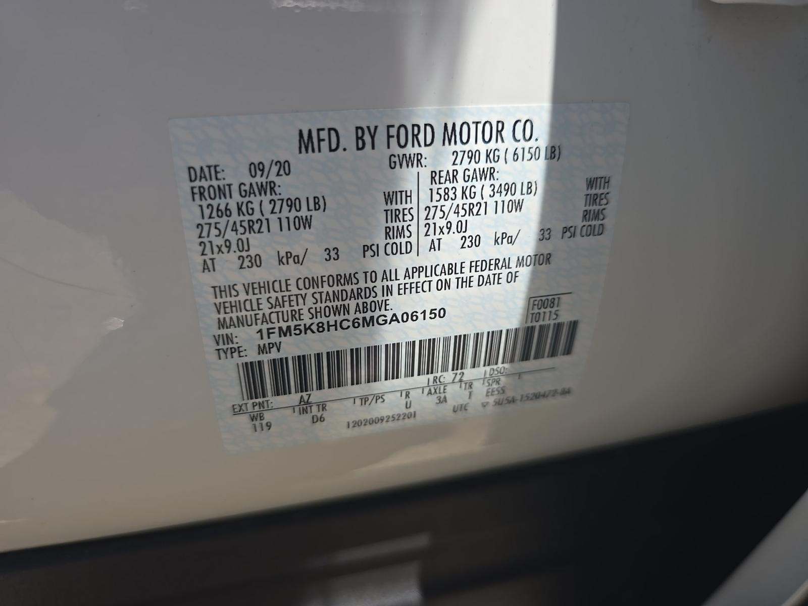 2021 Ford Explorer Platinum AWD