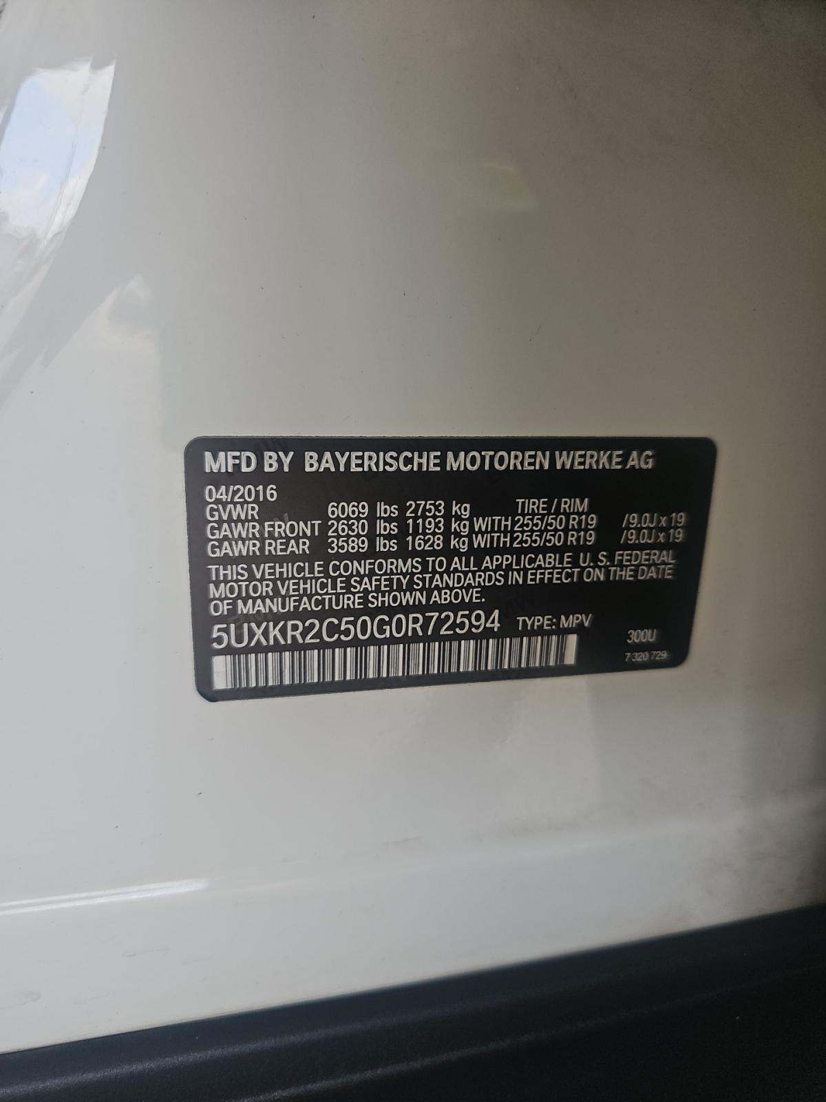 2016 BMW X5 sDrive35i RWD