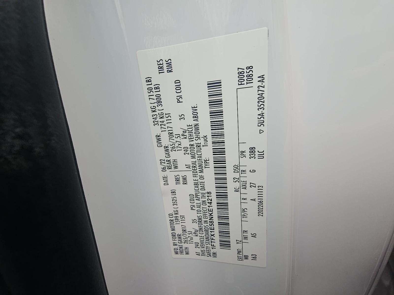 2022 Ford F-150 XL AWD